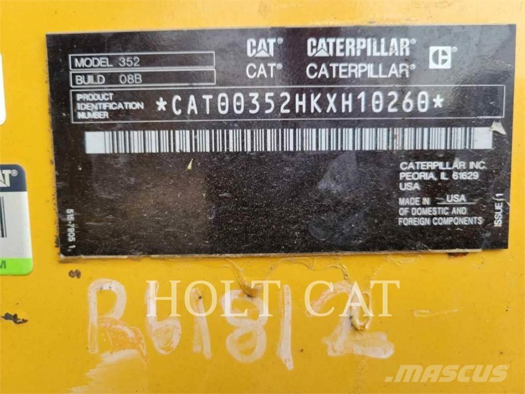 CAT 352 12 TC Koparki gąsienicowe
