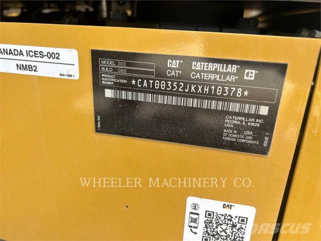 CAT 352 CF Koparki gąsienicowe