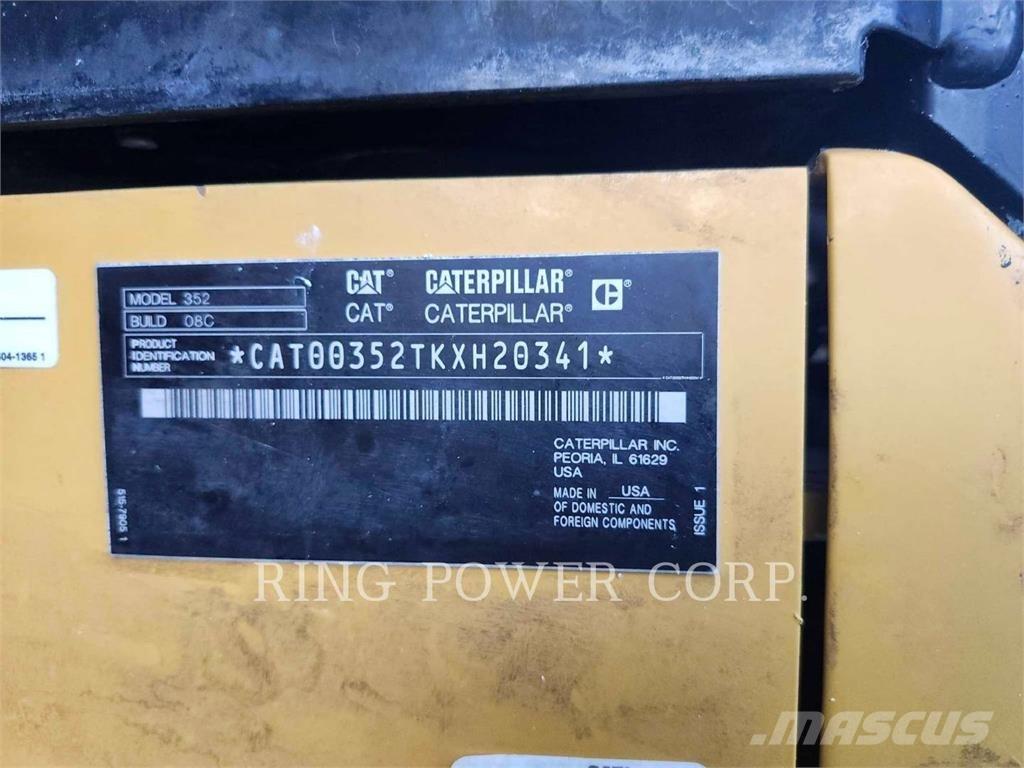 CAT 352EW Koparki gąsienicowe