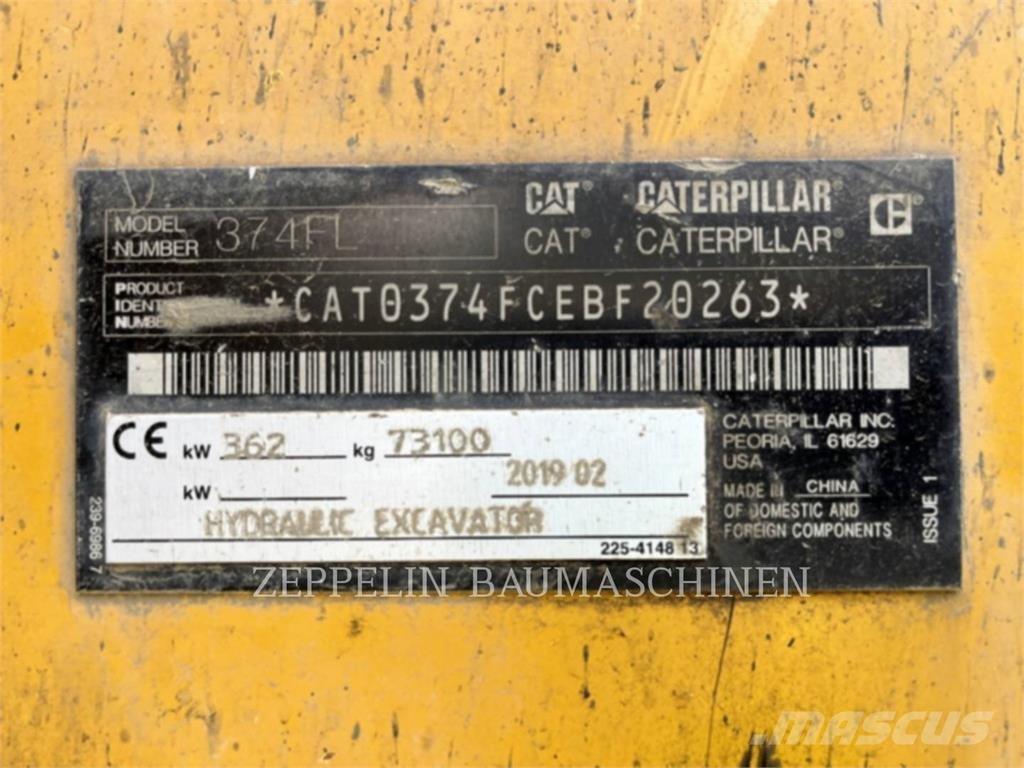 CAT 374FL Koparki gąsienicowe