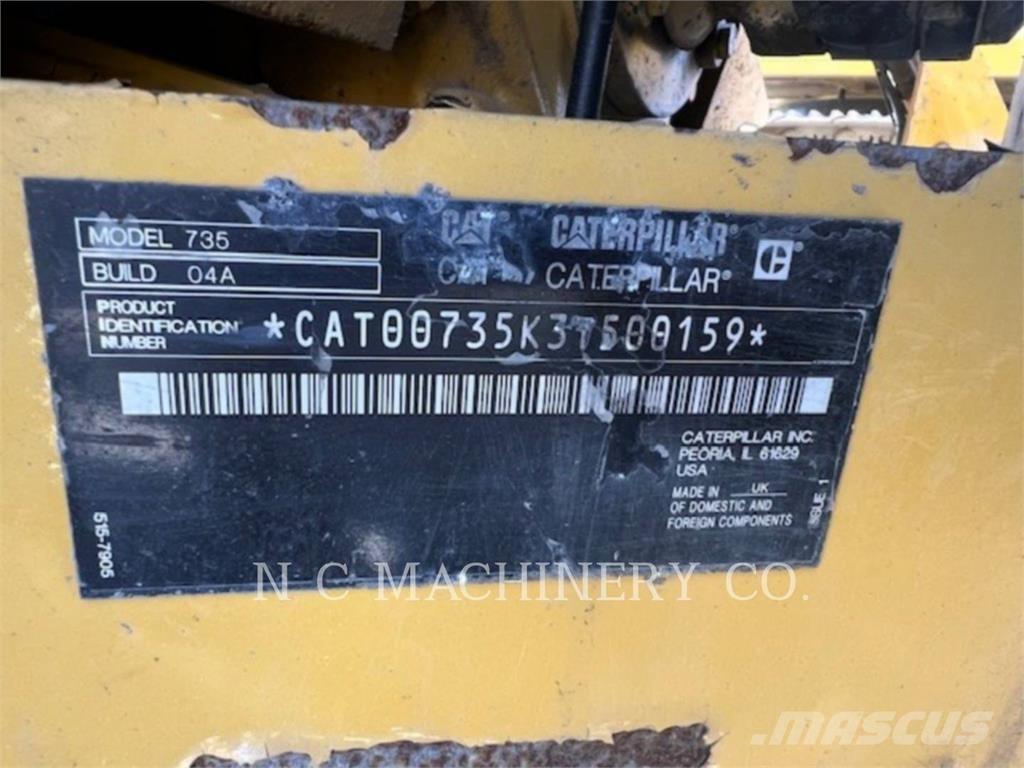 CAT 735 Wozidła przegubowe