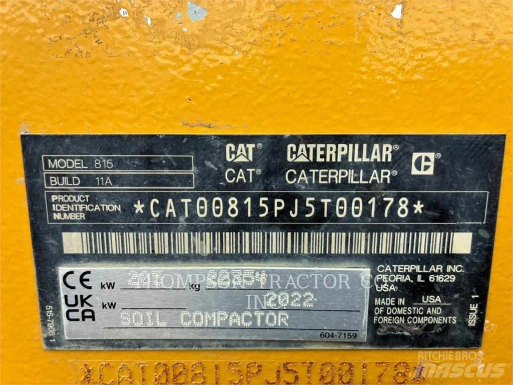CAT 815 Zagęszczarki gruntu