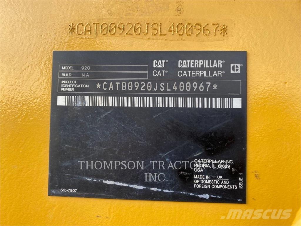 CAT 920 Ładowarki kołowe