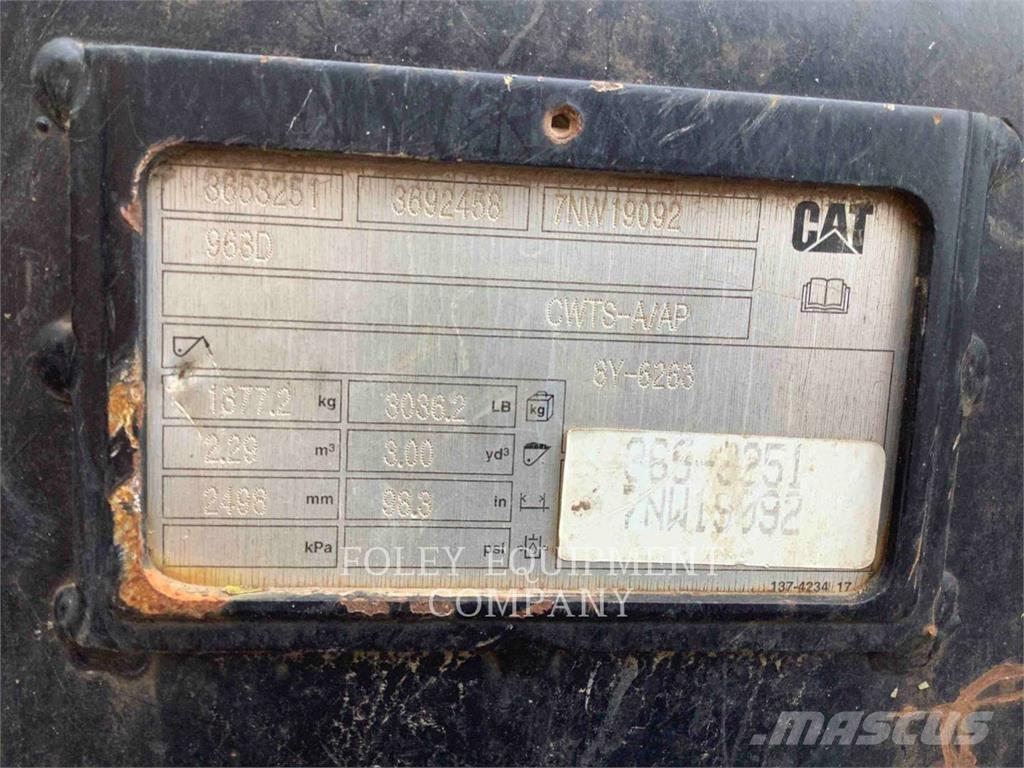 CAT 963K Ładowarki gąsienicowe