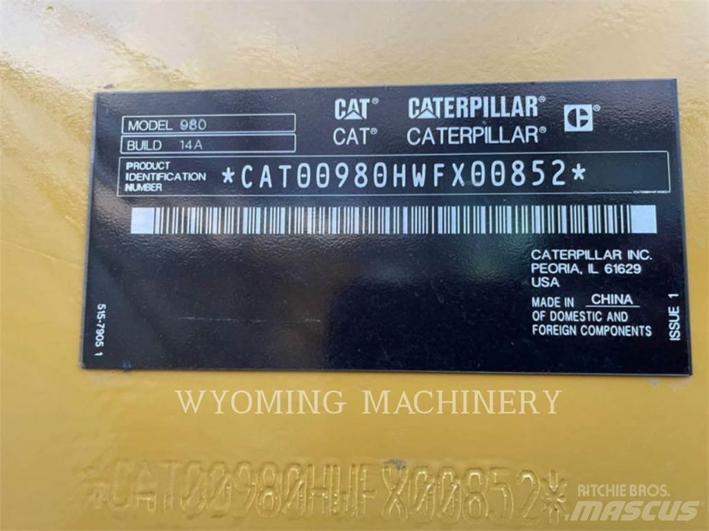 CAT 980 Ładowarki kołowe