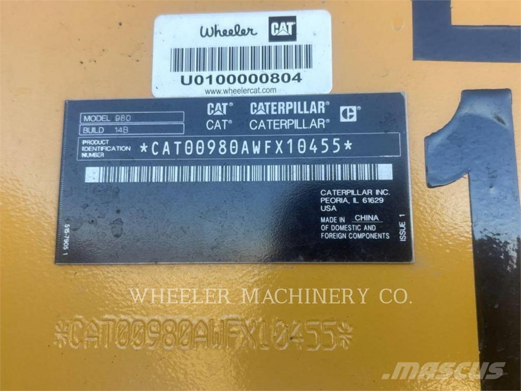 CAT 980 Ładowarki kołowe