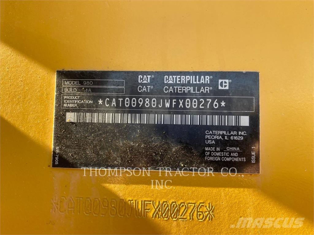 CAT 980 Ładowarki kołowe