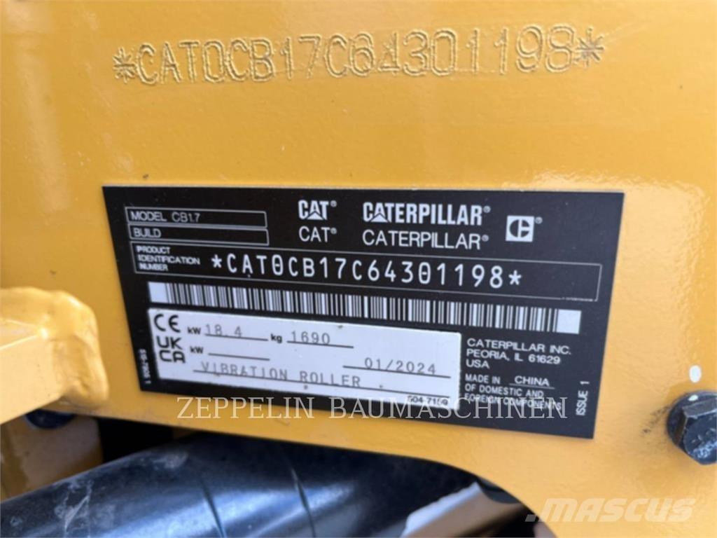 CAT CB1.7 Zagęszczarki gruntu