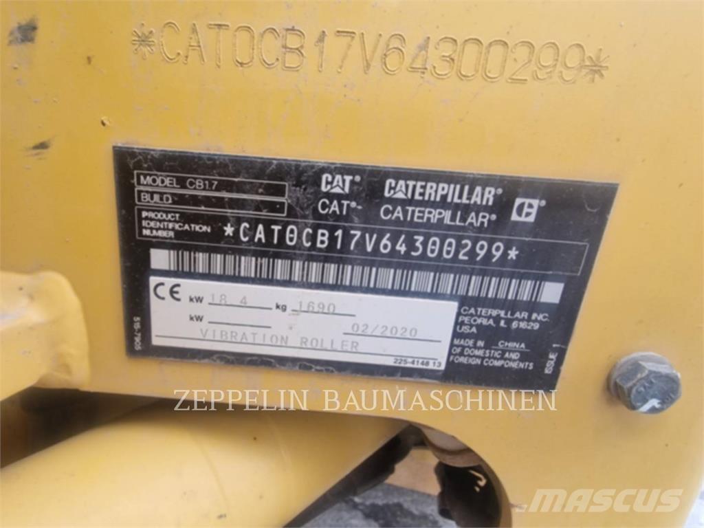 CAT CB1.7 Zagęszczarki gruntu