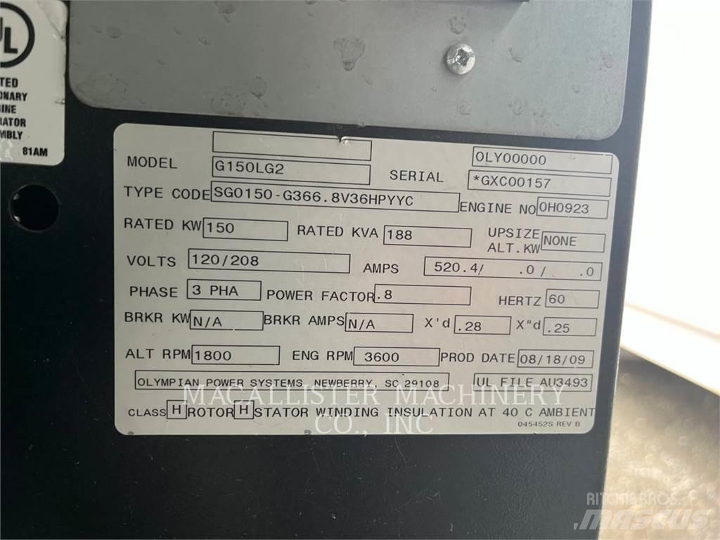 CAT G150LG2 Agregaty prądotwórcze Diesla
