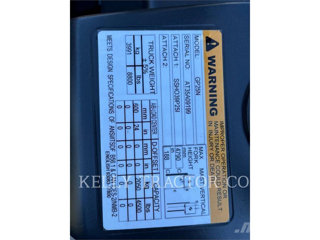 CAT GP25N Wózki widłowe inne