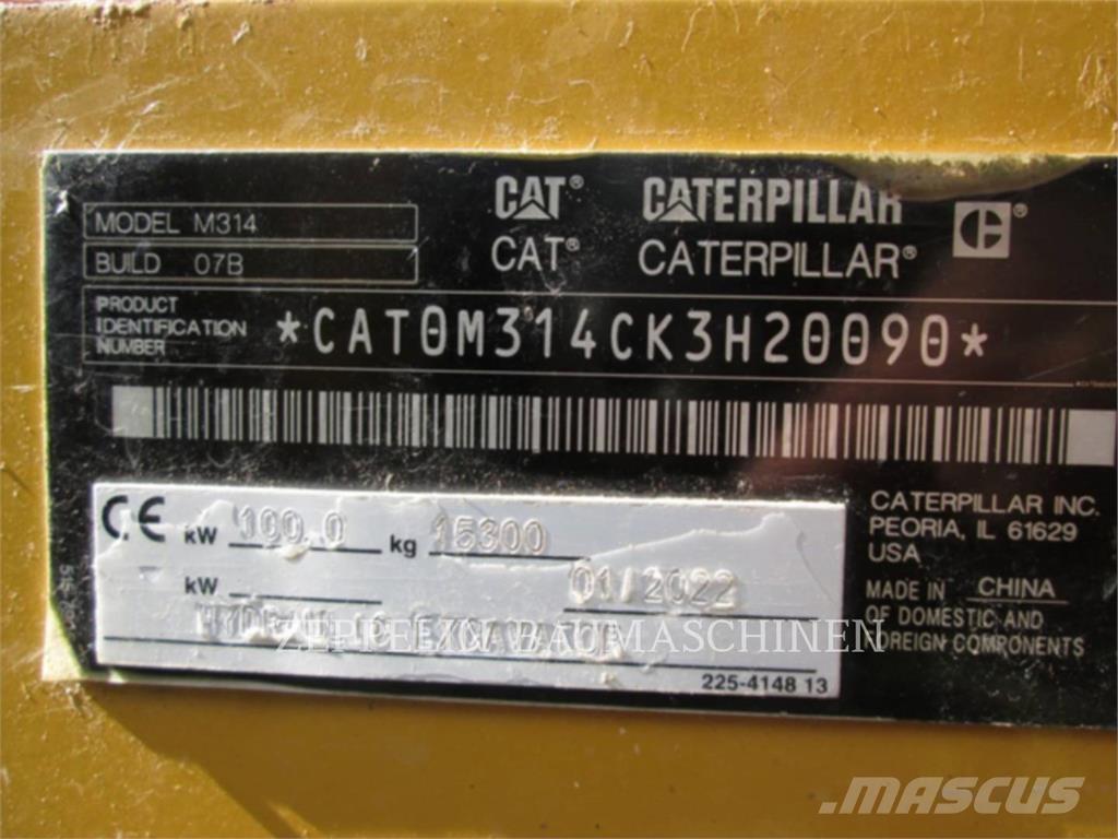 CAT M314-07A Koparki kołowe