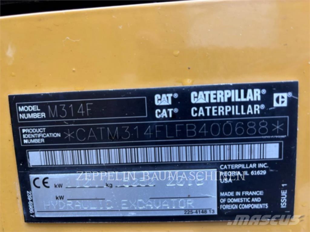 CAT M314F Koparki kołowe