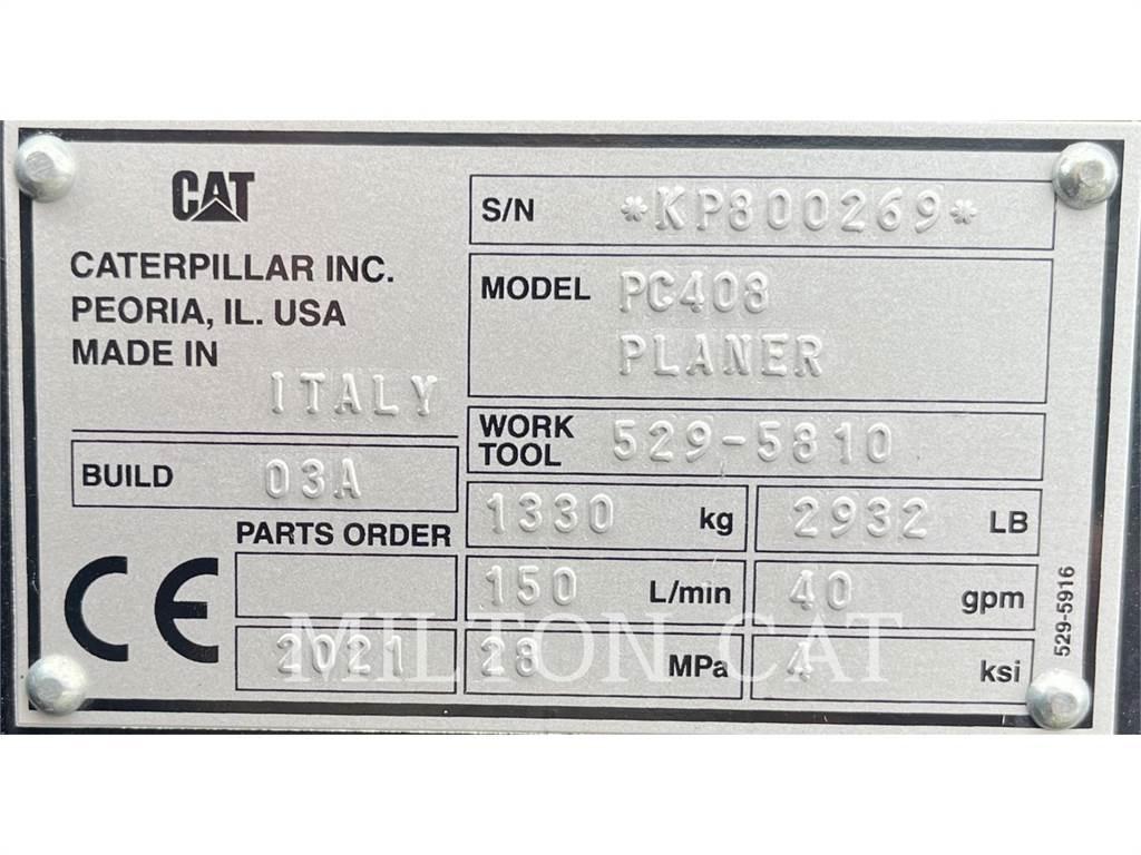 CAT PC408 COLD PLANER Równiarki