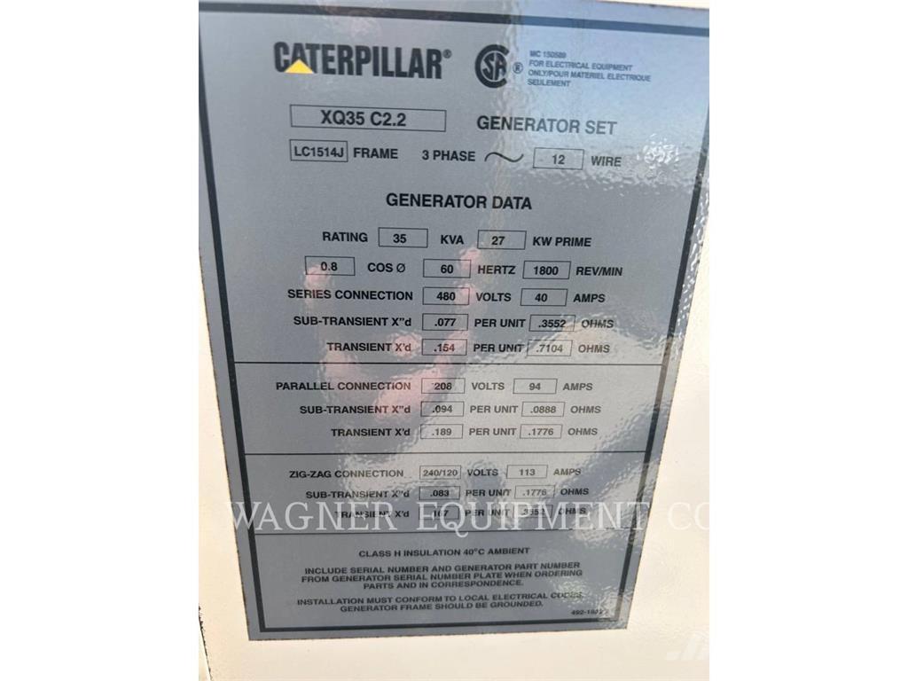 CAT XQ 35 Agregaty prądotwórcze inne