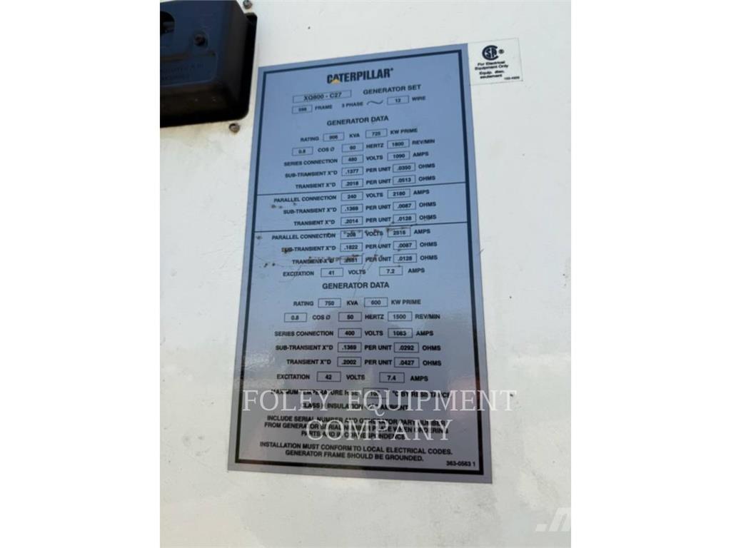 CAT XQ800 Agregaty prądotwórcze inne