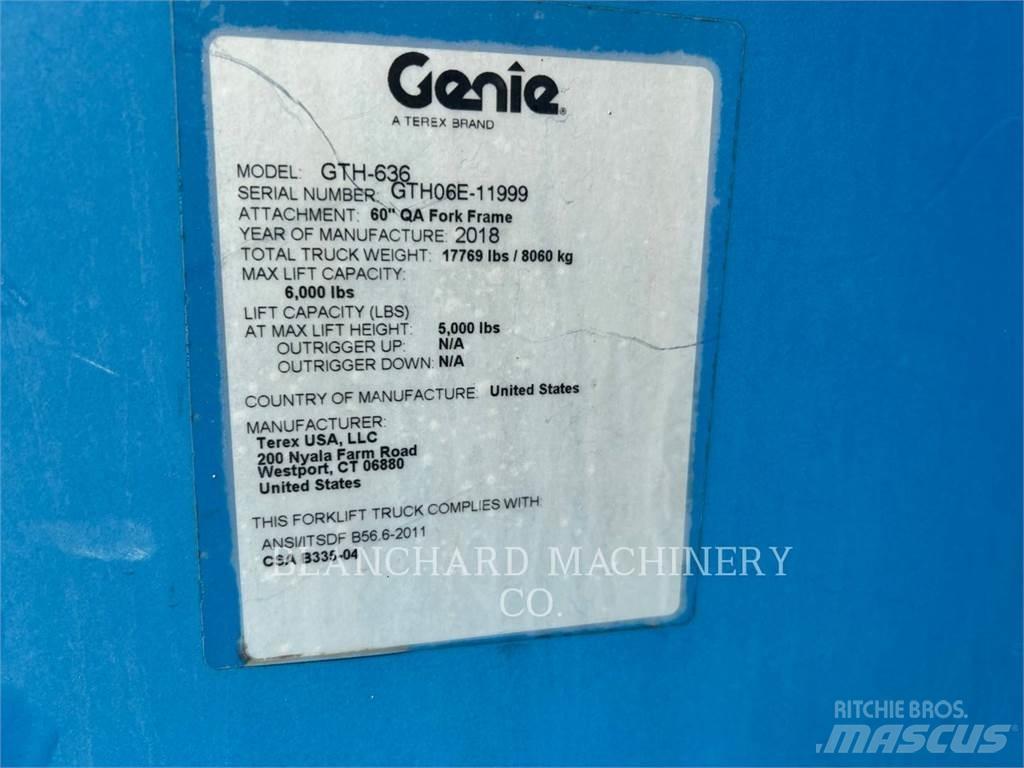 Genie GTH-636 Ładowarki teleskopowe