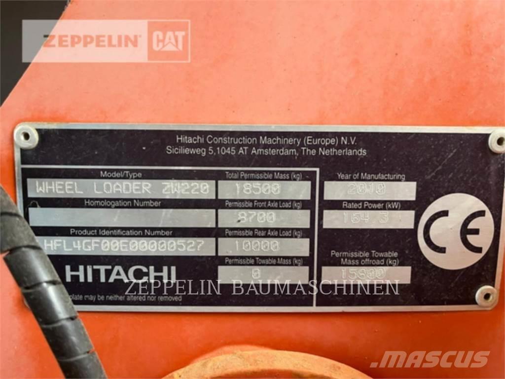Hitachi ZW220 Ładowarki kołowe
