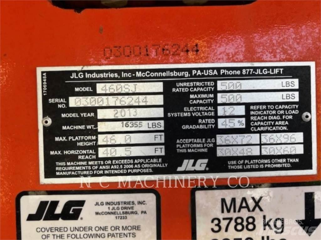 JLG 460SJ Koparki gąsienicowe