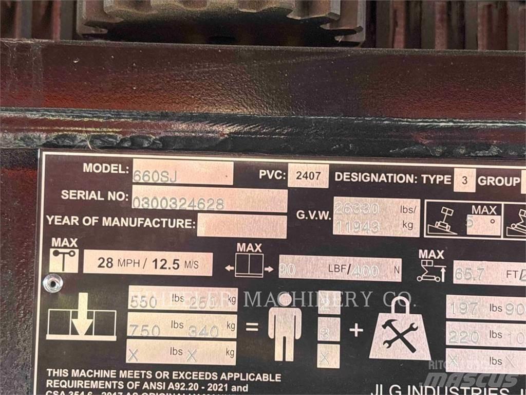 JLG 660SJ Podnośniki przegubowe
