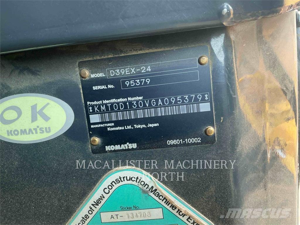 Komatsu D39EX-24 Spycharki gąsienicowe