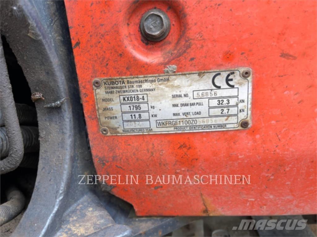 Kubota KX018-4 Koparki gąsienicowe