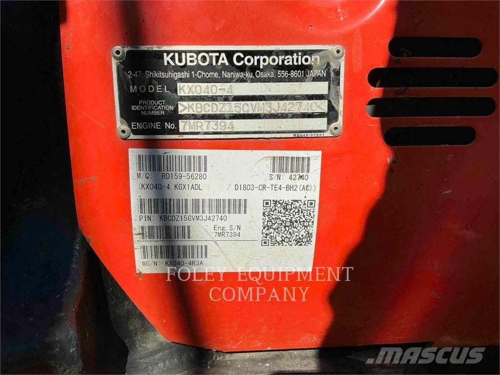 Kubota KX040-4 Koparki gąsienicowe