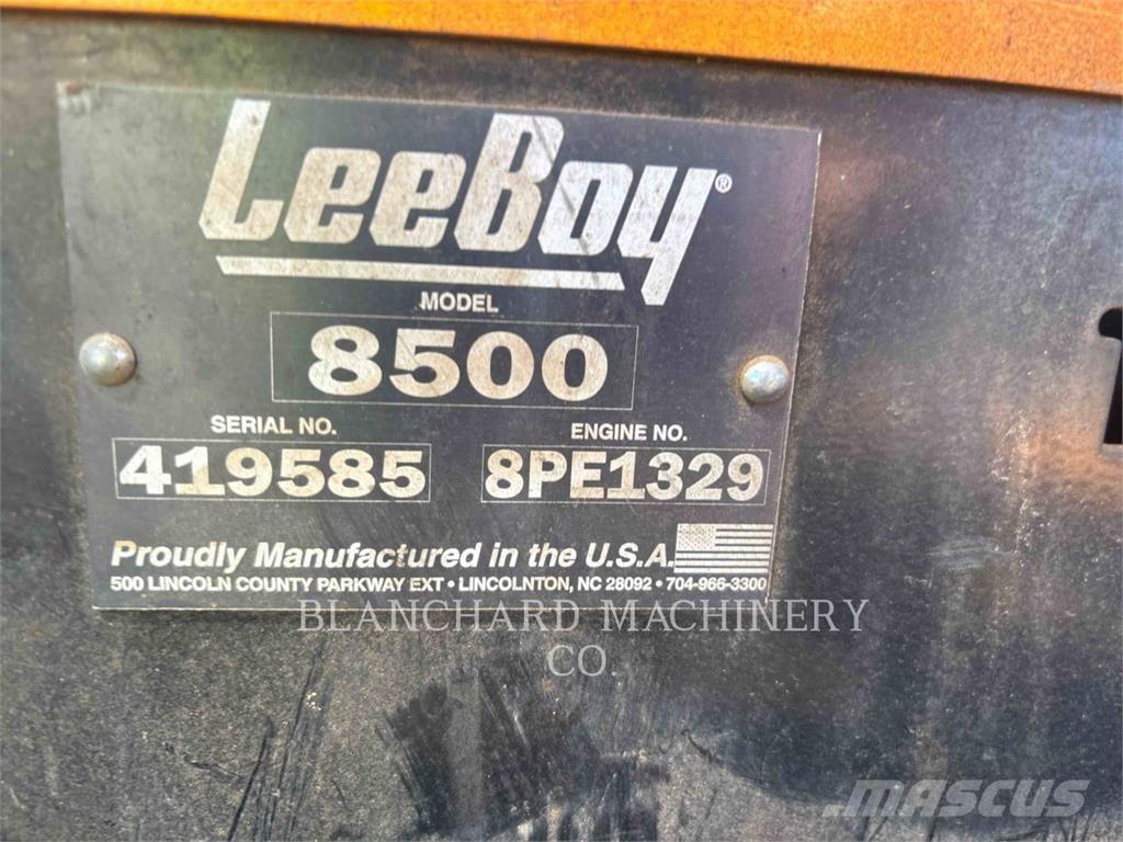 LeeBoy 8500E Rozściełacze do asfaltu