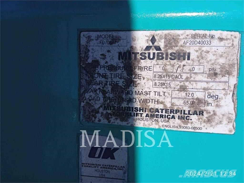 Mitsubishi FD70NM-D Wózki Diesla