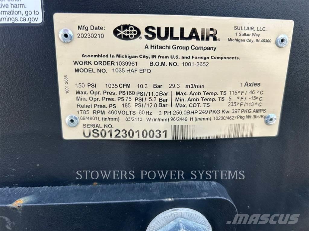 Sullair E1035HAF Sprężarkowe osuszacze powietrza