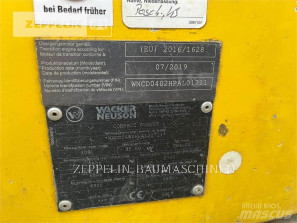 Wacker 4001 Wozidła przegubowe