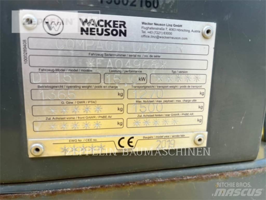Wacker DT15 Wozidła przegubowe