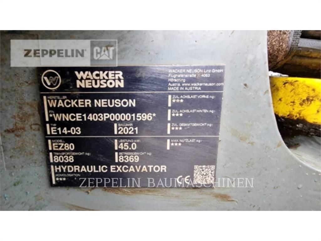 Wacker EZ80 Koparki gąsienicowe