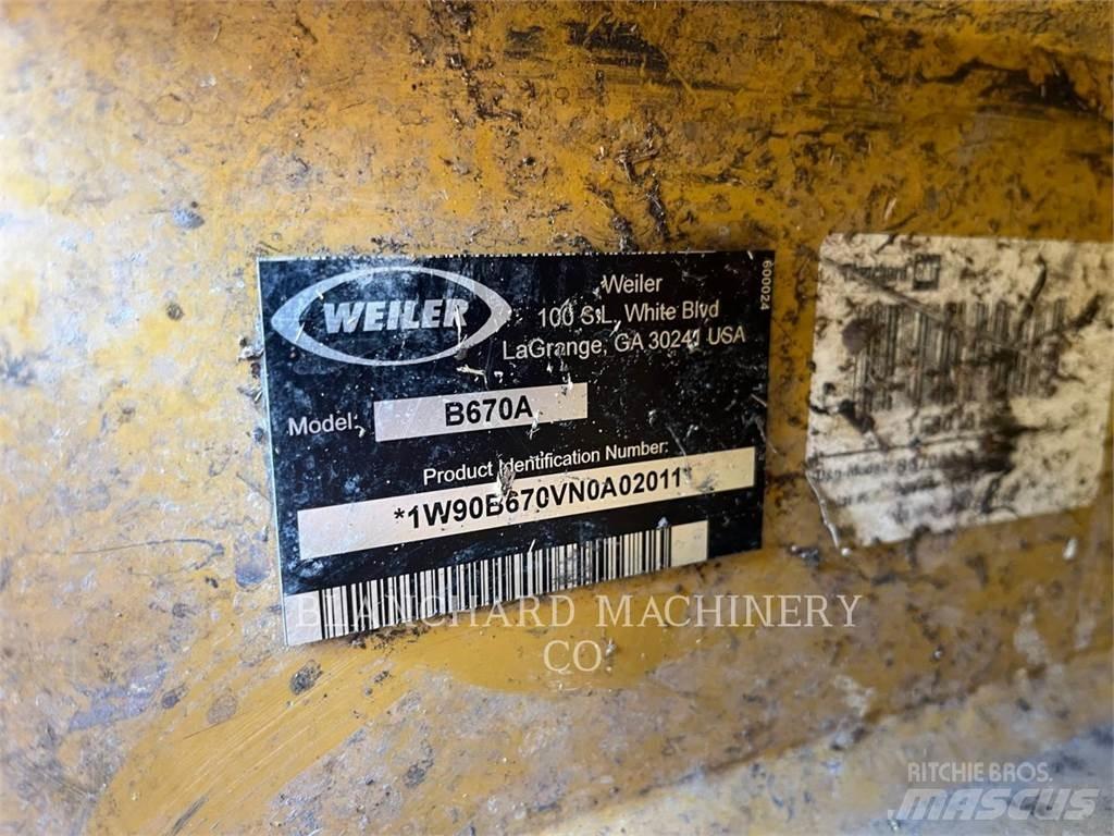 Weiler B670A Harwestery gąsienicowe