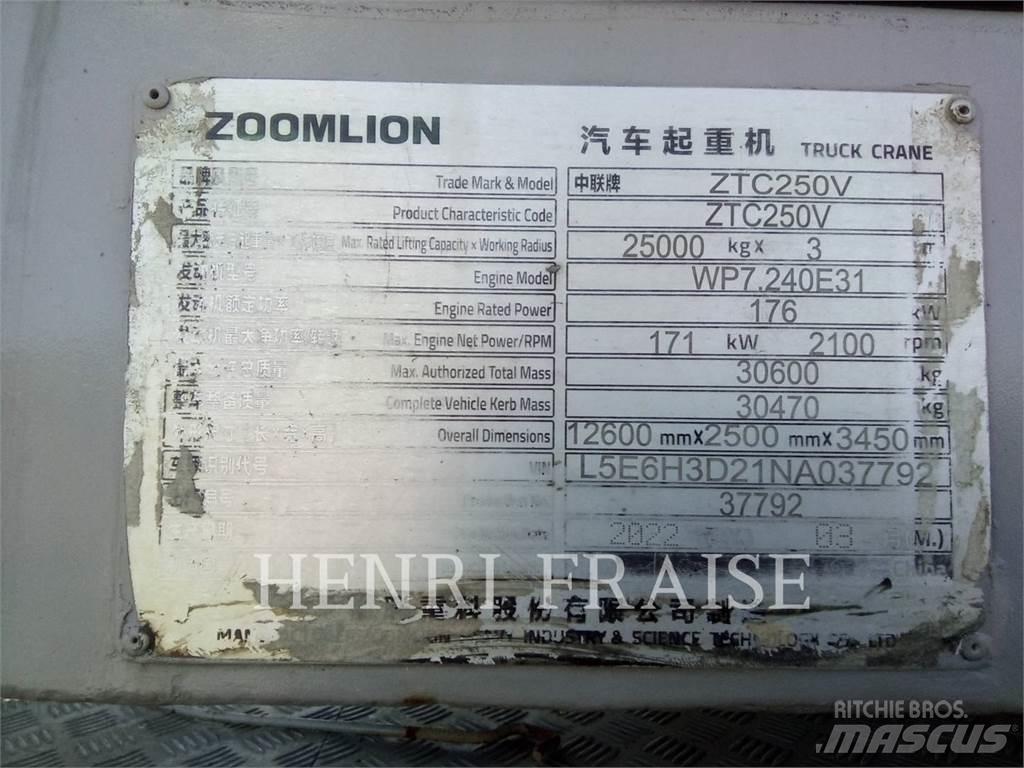 Zoomlion ZTC250V31 Żurawie szosowo-terenowe