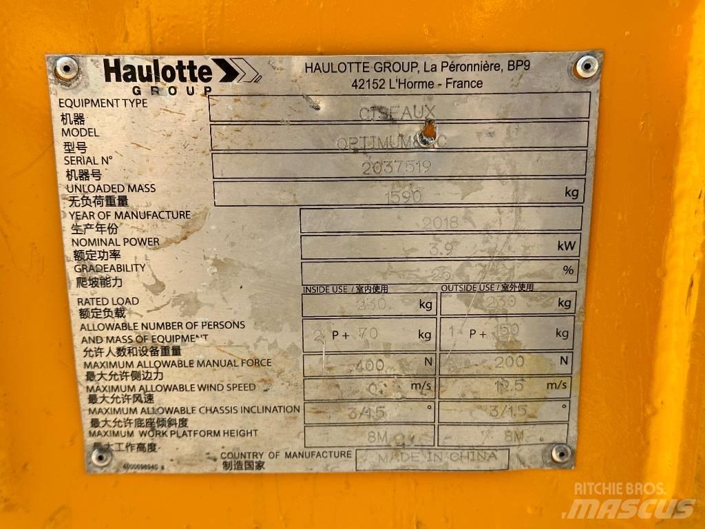 Haulotte OPTIMUM 8 Podnośniki nożycowe