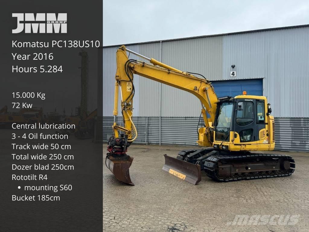 Komatsu PC 138 US-10 Koparki gąsienicowe