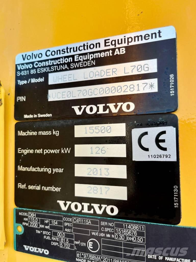 Volvo L 70 G Ładowarki kołowe