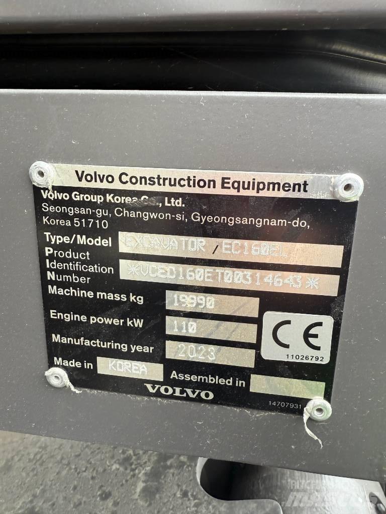 Volvo EC 160 E Koparki gąsienicowe