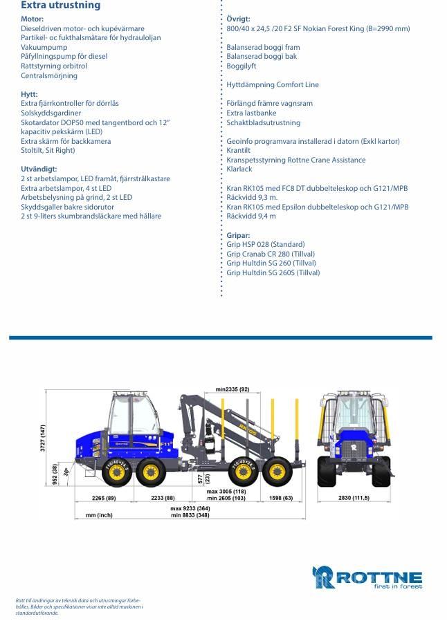 Rottne F11E Forwardery