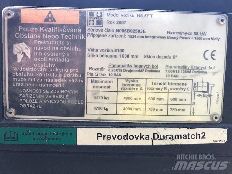 Hyster 5.5 FT Wózki Diesla