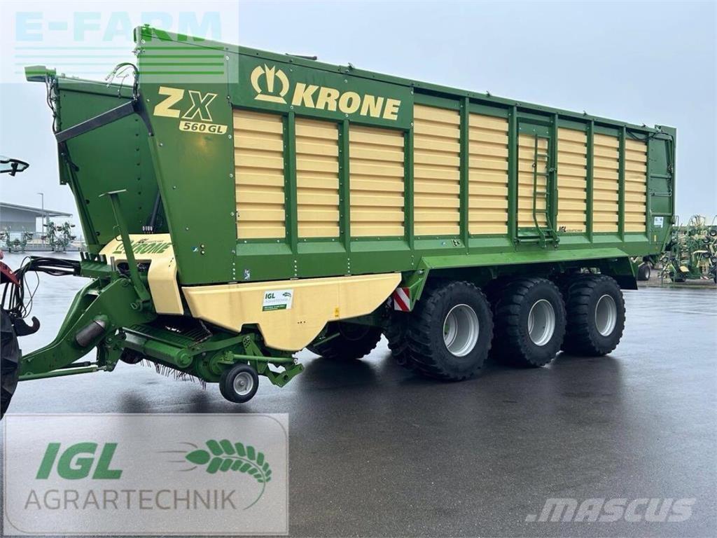 Krone zx 560 gl Przyczepy zbożowe