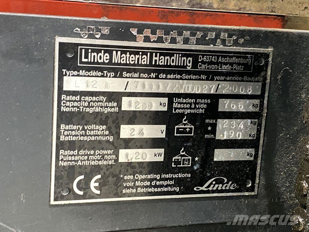 Linde L12I Wózki widłowe unoszące z dyszlem