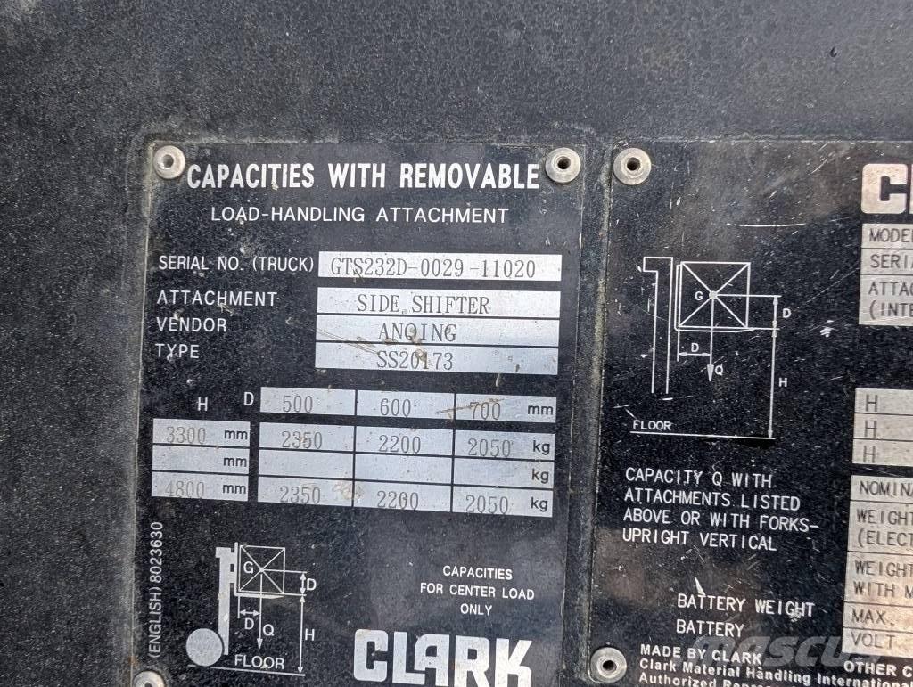 Clark GTS 25 D Wózki Diesla