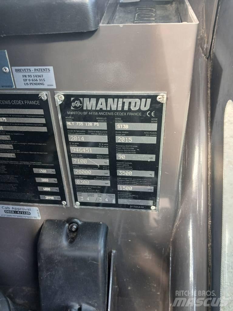 Manitou MLT 735-120 Ładowarki rolnicze