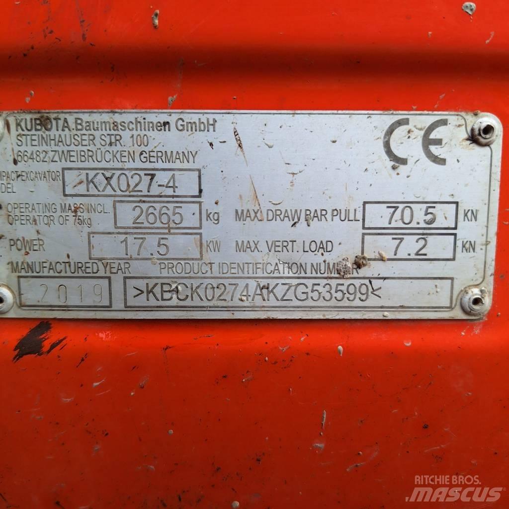 Kubota KX 027-4 Minikoparki