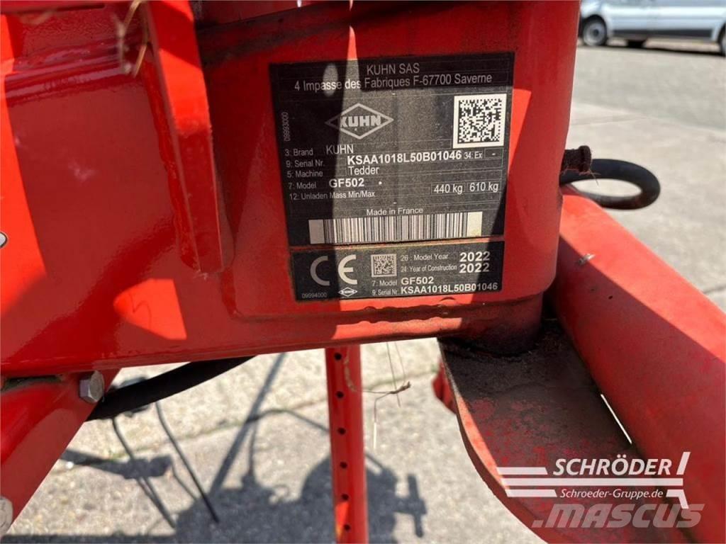 Kuhn GF 502 Zgrabiarki i przetrząsacze