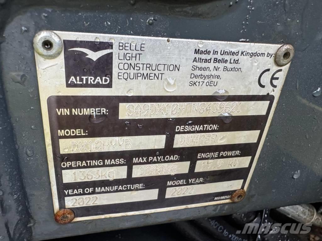 Altrad Belle DX1000 Wozidła kolebkowe