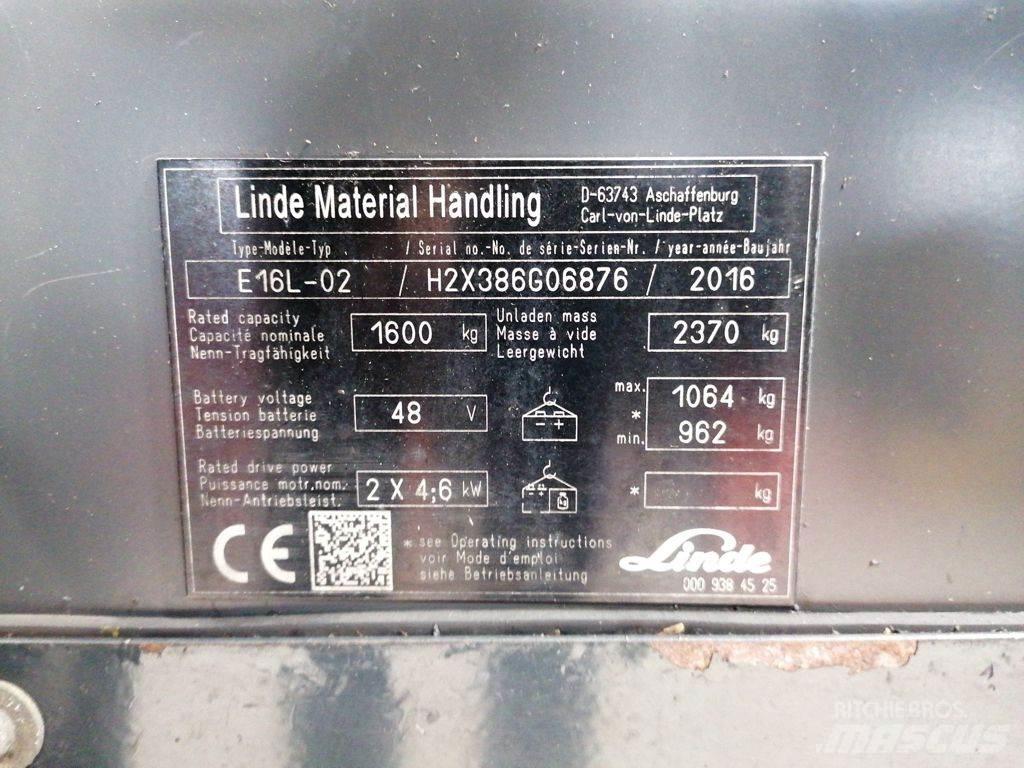 Linde E16L-02 Wózki elektryczne