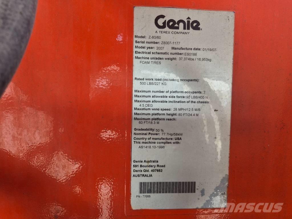Genie Z 80/60 Podnośniki przegubowe